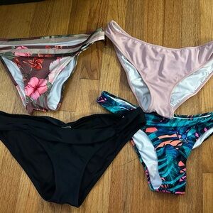 Bikini bottoms set of 4